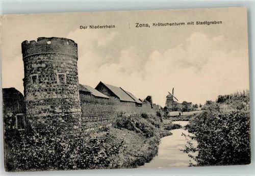 Zons Krötschenturm Stadtgraben