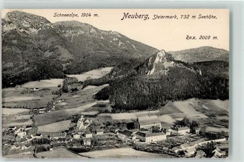 Dorf 1909 mit Münster Neuberg