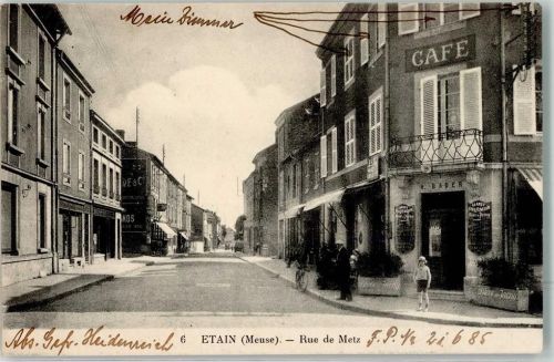 Etain Rue de Metz Gasthaus Cafe