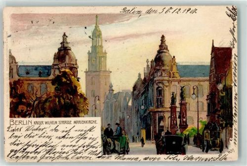 Berlin Mitte 1905 Kaiser Wilhelm Str. Velten Verlag 511