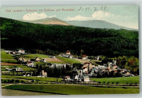 Bad Landeck 1915 mit Bellevue u. Marienbad
