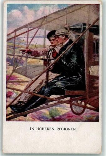 In höheren Regionen Mann und Frau an Bord eines offenen Doppeldeckers Nr. 742 C