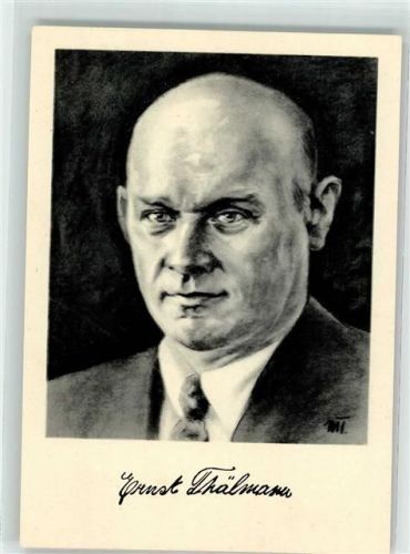 Ernst Thälmann DDR Faksimile Unterschrift