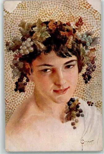 Frauenschönheit Jugendstil Bacchant