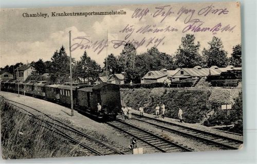 Chambley-Bussieres 1917 Krankentransportsammelstelle Eisenbahn Bahnhof