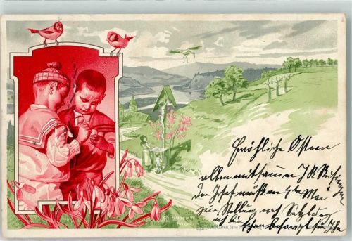 1901 Wegkreuz Kinder Ostern
