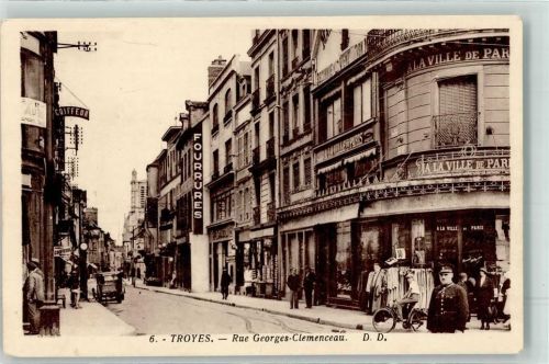 Troyes Rue Georges Clemenceau Fahrrad Oldtimer