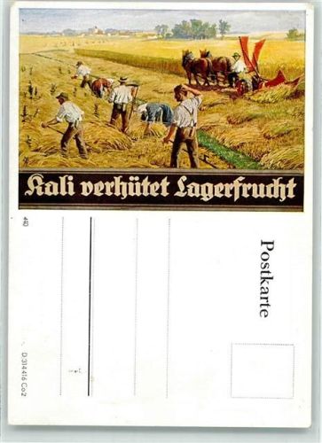 Kali verhütet Lagerfrucht Landwirtschaft Ähren Ernte Mähdrrescher