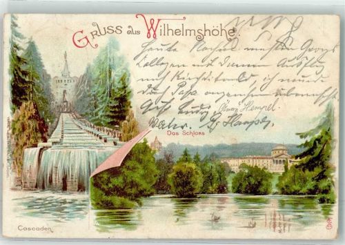 Wilhelmshöhe 1898 Schloss Wilhelmshöhe Cascaden