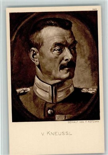 Nr. 365 Ostpreußenhilfe , v. Kneussl, Deutsche Heerführer 4. Gruppe, sehr gute Erhaltung AK