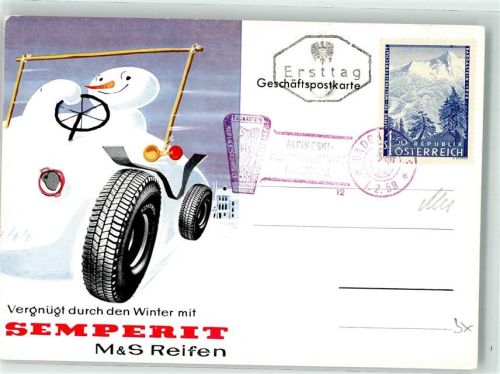 1959 Semperit Reifen SST Badgastein Alpinski Ersttag