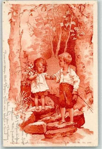 1899 Monotint Postkarte Serie III Nr. 5195 Kind AK