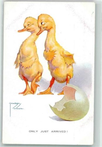 sign. Lawson Wood Enten vermenschlicht , Valentine Card Nr. 1330