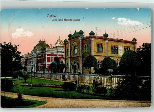 Gotha 1917 Postamt und Loge