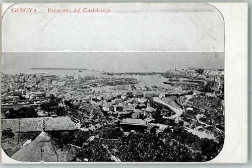 Genova Panorama dal Catellaccio Hafen