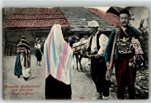 1913 Beruf Holzverkäufer und Hausierer Bettler in Drvari