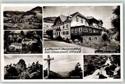 Oberprechtal Gasthaus-Pension Adler Huberfelsen Pfauenkreuz Elzfälle