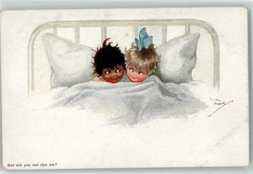 Schwarzafrikaner Kinder im Bett