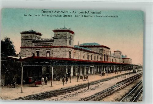 57810 Avricourt Deutsch 1912 - Bahnhof Grenze