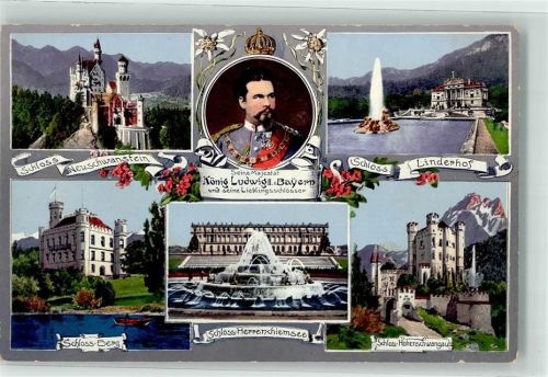 Ludwig II Seine Lieblingsschlösser Linderhof, Hohenschwangau, Berg und Neuschwanstein Verlag Martin Herpich Nr. 389