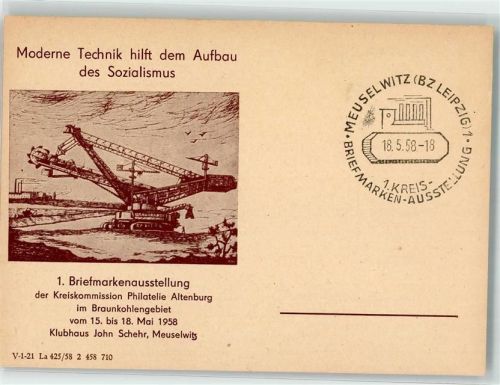 Meuselwitz 1958 Bergbau Braunkohlegebiet