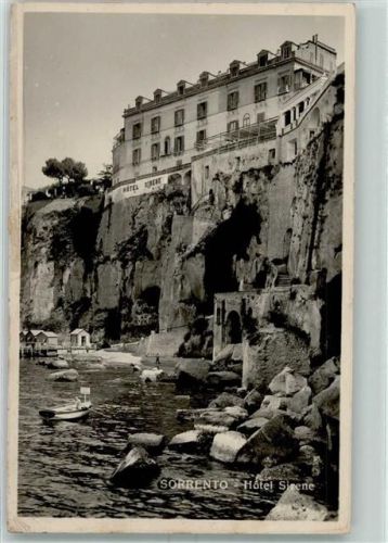 Sorrento Hotel Sirene Ruderboot Badehäuser