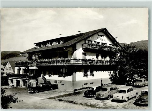 79286 W7804 Glottertal Foto AK Gasthaus Adler Auto