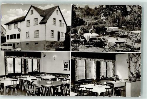 Gaiberg Gasthaus Drei Eichen Gastraum Spielautomat Gartenwirtschaft VW-Bulli T1