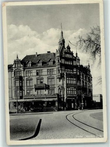 Cottbus Hotel Weißes Roß Ort lt. Stempel
