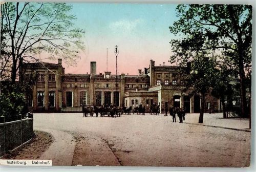 Insterburg 1915 Bahnhof Feldpost WK I