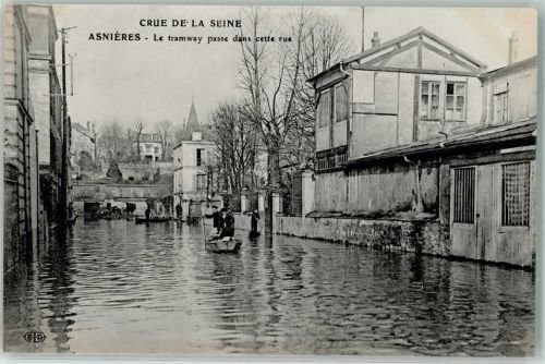 Asnieres Hochwasser