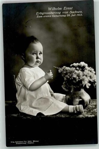Wilhelm Ernst Erbgrossherzog zum Geburtstag 1915