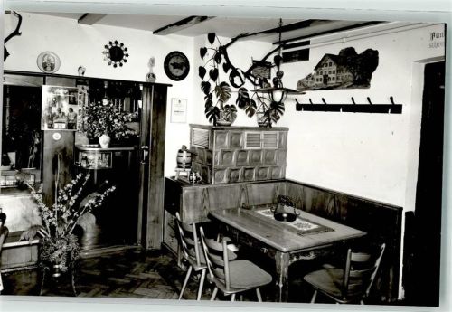 Kranzegg Gasthaus Kreuz Kaminecke Ort handschriftlich
