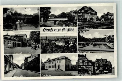 Bünde Elsebrücke Eschstraße Bahnhof Schwimmbad Elsemühle