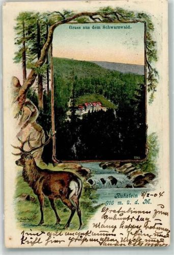 Ruhestein 1904 Gruß aus dem Schwarzwald