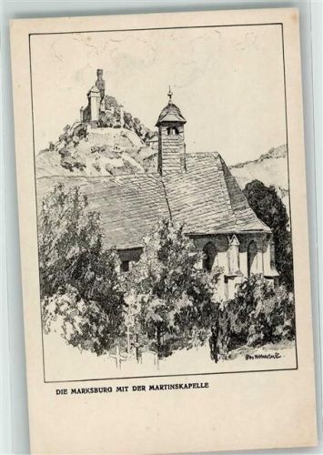 Braubach Die Marksburg mit der Martinskapelle - Serie Der Rhein Nr. 9