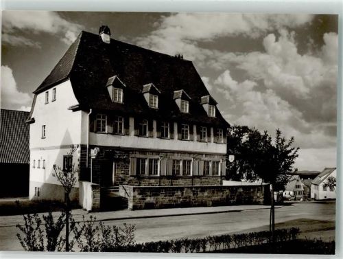 75399 W7267 Unterreichenbach , Kr Calw Foto AK Gasthaus Pension Adler OT Grunbach