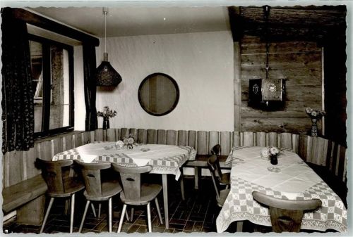 Sonthofen Gasthaus Pfrontner Hof Gaststube Ort handschriftlich