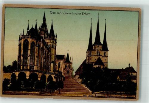 Erfurt 1900 Dom Kirche St. Severin