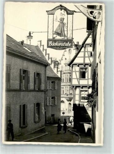 Pfullendorf Foto Hesse Ort Zunftzeichen Bäckerstube lt. Fotograf