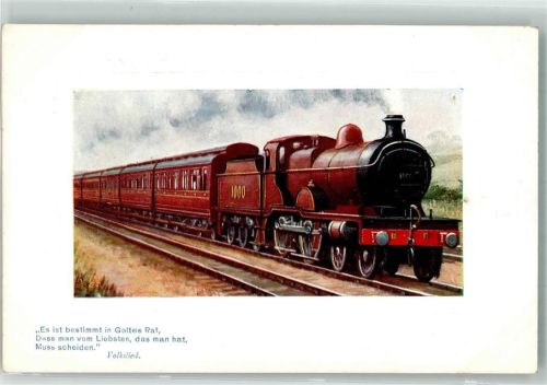 Oilette Plattenrand-Postkarte Serie 155 Eisenbahn
