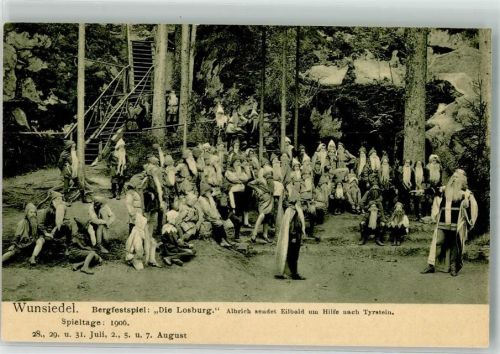 Wunsiedel 1906 Die Losburg Naturbühne