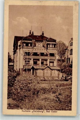 Bad Elster 1928 Pension Kurheim Heimburg