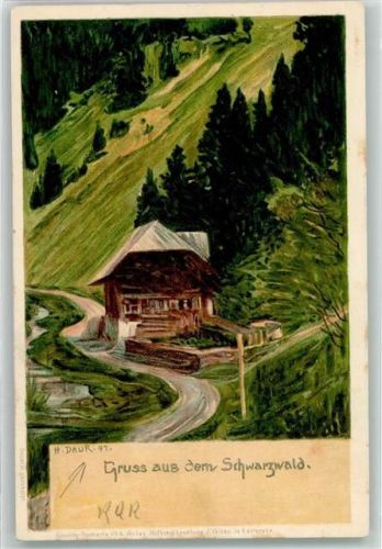 1898 Gruss aus dem Schwarzwald Verlag Velten Nr. 6 AK