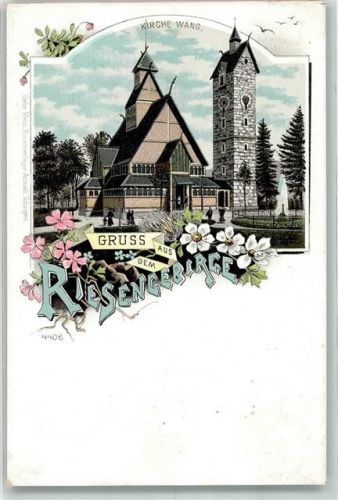 Brückenberg Kirche Wang Lithographie