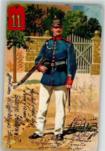 Nr. 11 Uniform sign. A. Hoffmann, Anton Deutsche Armee Künstler Karte