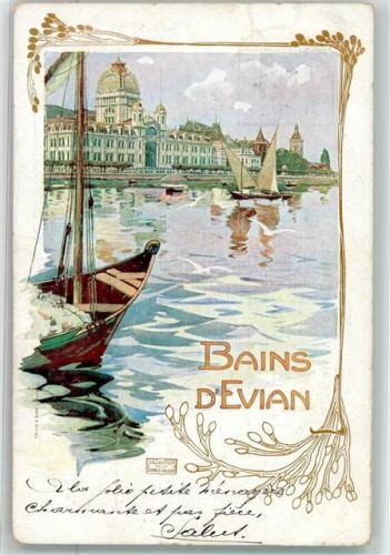 Evian-les-Bains 1903 Segelboot