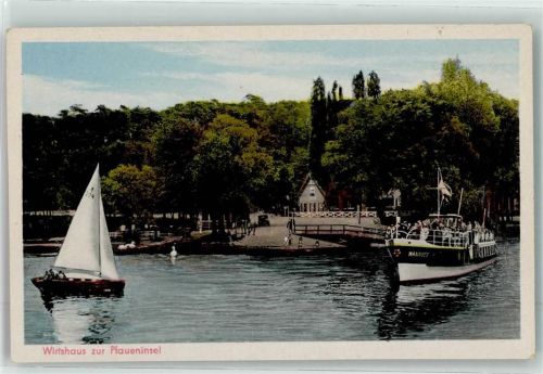 Wannsee Gasthaus Zur Pfaueninsel Fahrgastschiff MS Wannsee