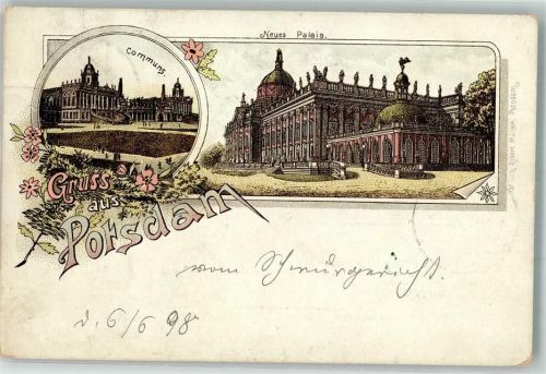 Potsdam 1898 Neues Palais Communs