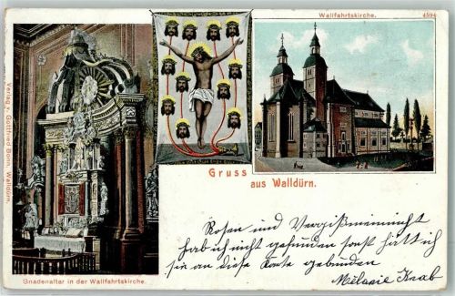 Walldürn 1903 Wallfahrtskirche mit Gnadenaltar
